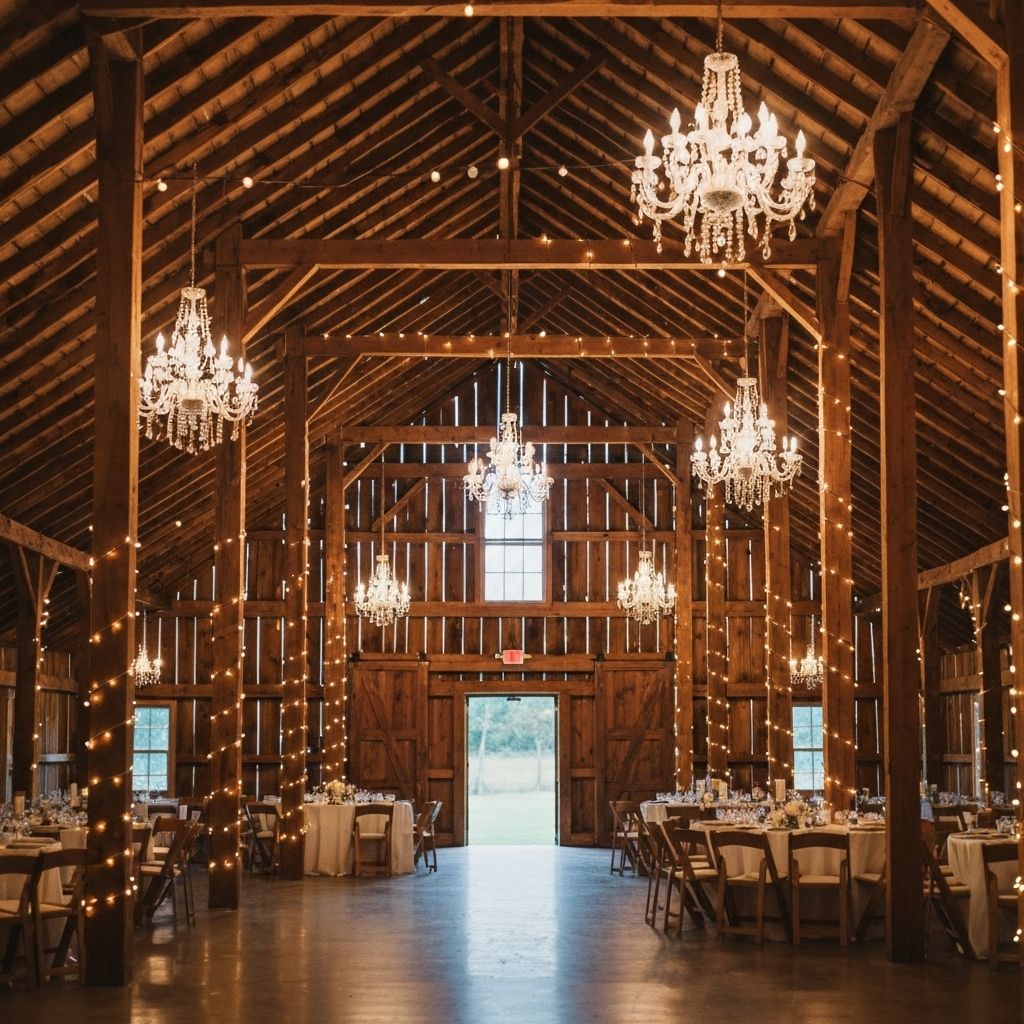Rustic barn wedding venue